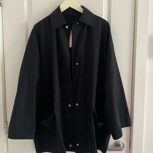 Toteme black press-stud jacket
